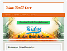 Tablet Screenshot of bidashealthcare.com